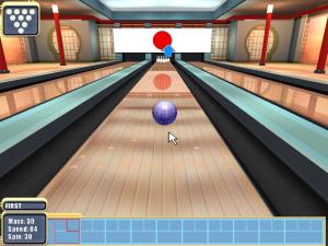 Скриншот из игры Боулинг
