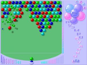 Скриншот из игры Пузыри