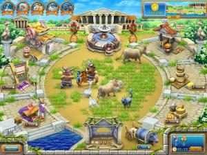 Скриншот из игры Веселая ферма. Древний Рим