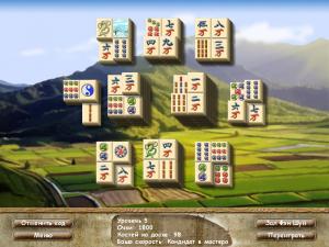 Скриншот из игры Фэн-шуй Маджонг