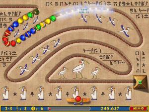 Скриншот из игры Луксор