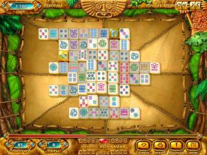 Скриншот из игры Маджонг. Золото Майя