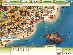 Скриншот из игры Пляжный Рай