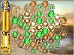 Скриншот из игры Скарабеи Фараона