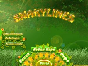 Скриншот из игры Snaky Lines